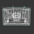 Vintage Entertainment Appliance Classic Radio With Wooden Case And Knob Controls