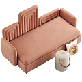Modern Combination Sofa Children's Sofa 3d model