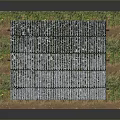 Outdoor Wooden Pavilion With Tile Roof Table Chairs Stone Floor And Grass Area