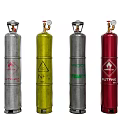 Industrial Mobile Gas Cylinders With Wheels In Various Colors For Industrial Applications