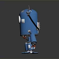 Robot Assistant Small Robot Butler Robot Butler Figure Game Figure 3d model