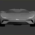 Futuristic Silver Sports Car Featuring Sleek Aerodynamic Design Transparent Roof And Black Wheels