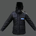 LAPD Police Black Uniform Jacket With Tactical Design And Official Badge