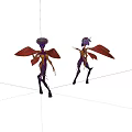 Alien virtual characters 3d model