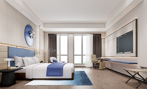 Hotel Rooms Modern Rooms 3d model