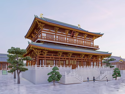 Chinese Ancient Architecture Temple Architecture Ancient Architecture 3d model