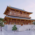 Chinese Ancient Architecture Temple Architecture Ancient Architecture 3d model