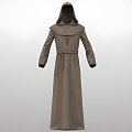 Modern Monk Robe Modern Clothes Clothing Monk Robe Taoist Robe 3d model