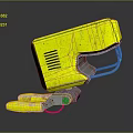 Bright Yellow Decorative Garden Ornament With Unique Design And Small Metal Accents