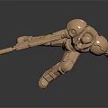 Modern Mecha Warrior Machine Armor Machine Armor Machine Warrior 3d model