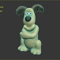 Cute Beige Stuffed Dog Doll With Brown Ears Sitting And Arms Crossed