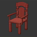 Solid Wood Leisure Chair Featuring Curved Backrest Armrest Natural Grain And Classic Design