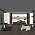 New Chinese-style Manager Office 3d model
