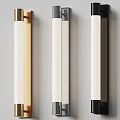 Modern Cylindrical Wall Lamps In Gold Silver Black For Home Decor