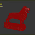 Ancient Bronze Lion Statue Standing On Stone Base With Detailed Mane