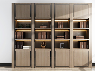 Modern bookcase 3d model