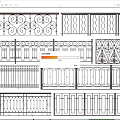 Various Ornamental Iron Fence Designs with Intricate Patterns and Scrolls