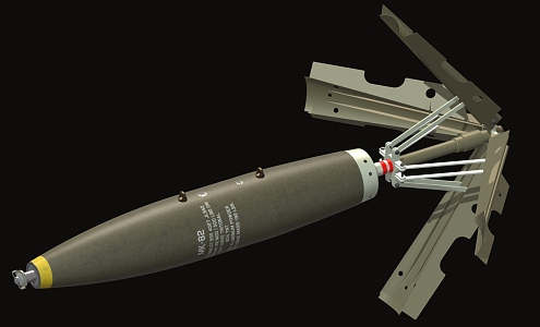 Military weapons, heavy missile, child-mother missile, cruise missile 3d model