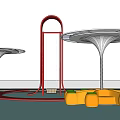 Modern Pavilion Landscape Pavilion Landscape Structures Landscape Pavilion 3d model