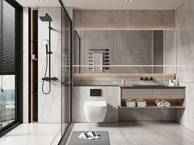 Modern toilet 3d model