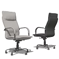 Ergonomic Modern Office Chairs Light And Dark Colors With Armrests And Wheels