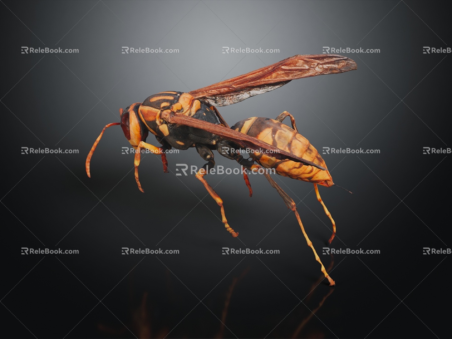 Modern Wasp Bumblebee 3d model