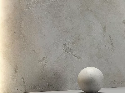 Textured Wall And White Sphere As Modern Architectural Components Designed By Mika Oda 3d model