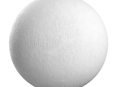 White Sphere Component with Textured Surface and Detailed 3D Rendering Finish 3d model