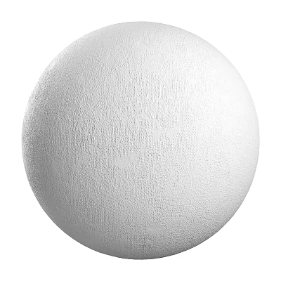 White Sphere Component with Textured Surface and Detailed 3D Rendering Finish 3d model