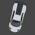 White Sports Car With Sleek Aerodynamic Body And Black Wheels Design