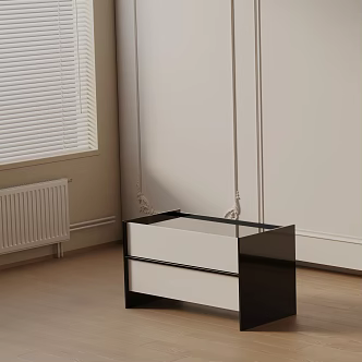 Modern Bedside Cabinet 3d model