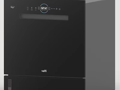 Vatti Black Modern Kitchen Appliance With Digital Display And Sleek Design 3d model