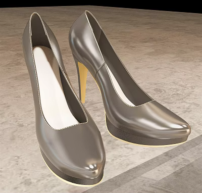 Modern High Heels High Heels Single Product 3d model Modern High Heels High Heels Single Product 3d model