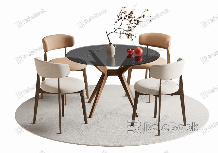 Dining table and chair model