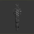 Highly Detailed Modern Tactical Rifle 3D Model With Scope And Grip