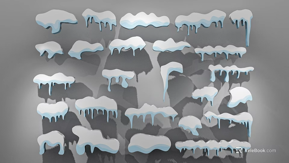 Scenic Winter Check In Photo Spot With Icicles And Snow Accents 3d model 