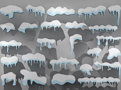 Scenic Winter Check In Photo Spot With Icicles And Snow Accents 3d model