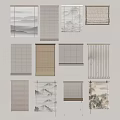 New Chinese-style roller shutter 3d model