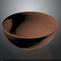 Handmade Red Clay Bowl With Simple Line Design As Home Furniture Decor Piece