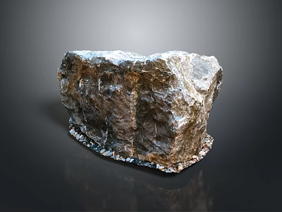 Authentic Wood Stone Composite Featuring Natural Rough Texture And Organic Patterns 3d model
