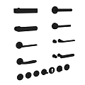 Black Door Handles In Various Styles And Modern Designs For Home Use