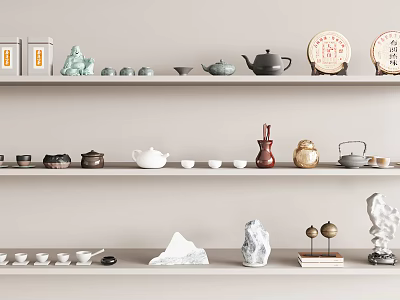 New Chinese Tea Set Tea Ornaments 3d model