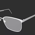White Metal Frame Glasses With Sleek Design And Clear Lenses
