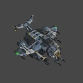 Weapon class spaceship 3d model