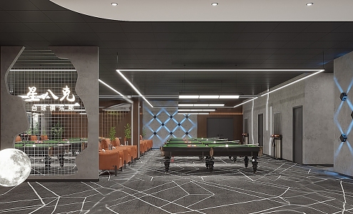 Billiard room 3d model