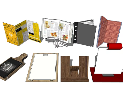 Modern Menu 3d model