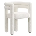 Modern Brown Velvet Accent Chair With Rounded Armrests And Comfortable Seat Cushion