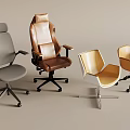 Modern Office Chairs With Various Stylish Designs Different Colors Materials And Base Types