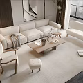 Modern Sofa Coffee Table Combination Sofa Coffee Table 3d model