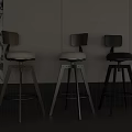 Modern Bar Stools With Upholstered Seats And Diverse Metal Wood Bases